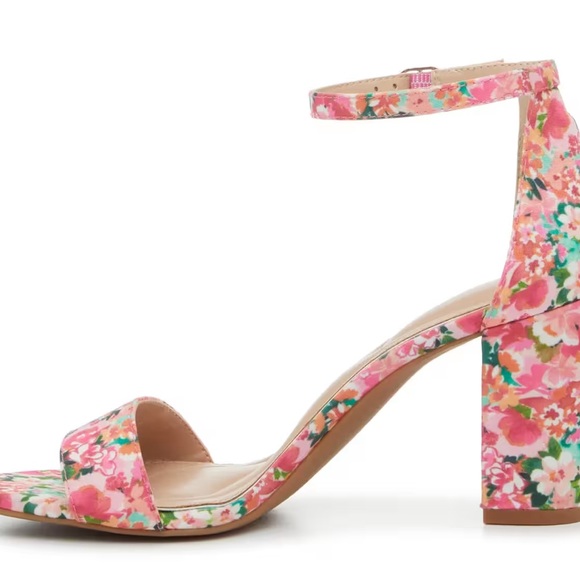 Kelly & Katie Hailee Sandal - Floral pink heel - Picture 6 of 11